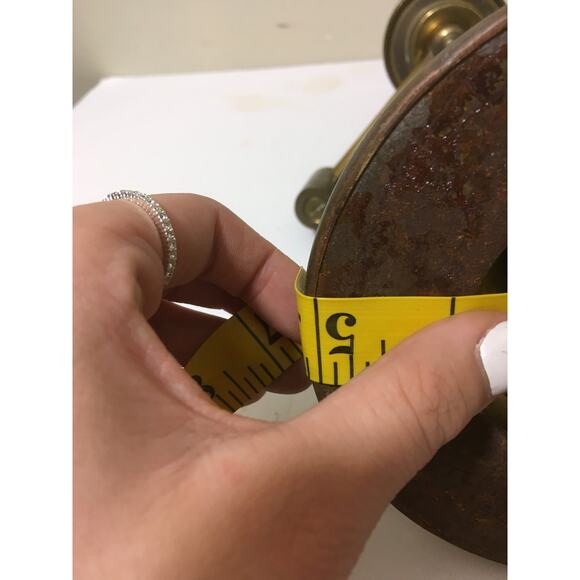 Vintage Brass Glass Ball Swivel Arm Lamp - Picture 5 of 5